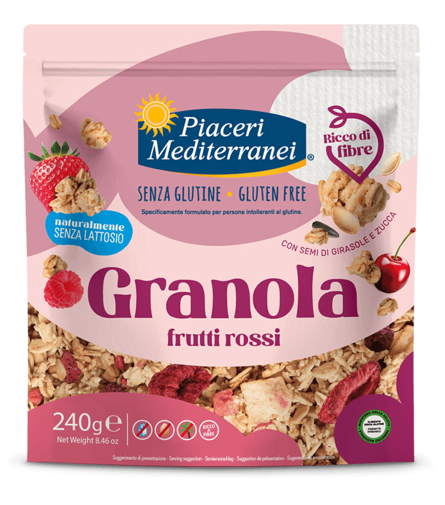 Piaceri Mediterranei Granola Ai Frutti Rossi