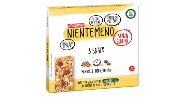 Enervit Nientemeno Mandorle, Mela Uvetta 3x21g