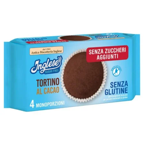 Inglese Tortino al Cacao Senza Glutine e Zuccheri Aggiunti 160 g