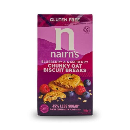 Nairn's Snack con Mirtilli e Lamponi Senza Glutine 160g
